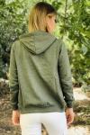 129610 Kapusonlu Fermuarli Sweat